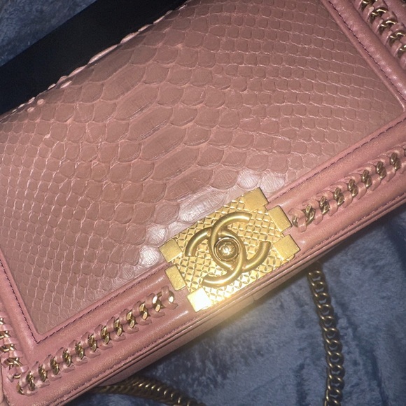 Chanel Tan Python Leather Bag - Picture 7 of 14